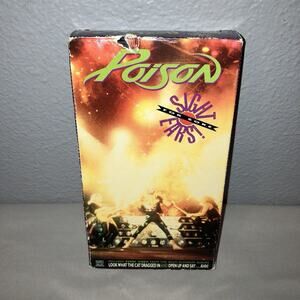 Vhs Used Poison Sight for Sore Ears 1989 Box Beat Up See Pics But Tape Works